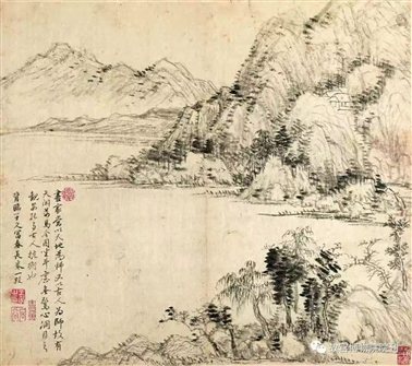 图十七   清王翚《仿古山水》册之一  故宫博物院藏